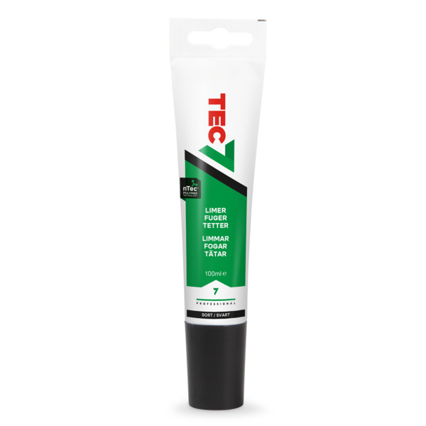 TEC7 lim, fuge- og tettemasse, 100 ml tube, sort