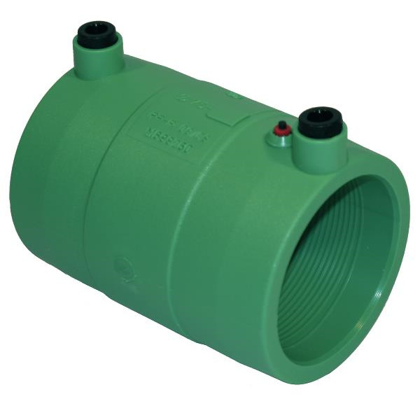 63mm Blue/Green pipe skyvemuffe