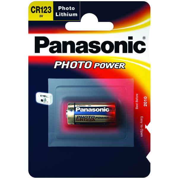 Panasonic batteri CR-123AL/1BP 3V