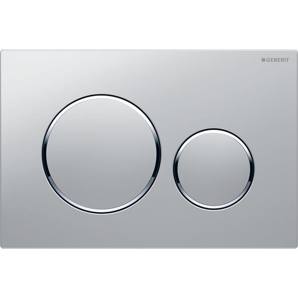Sigma 20 betjeningsplate, matt krom/krom ring
