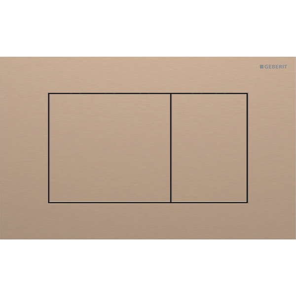 Sigma 40 betjeningsplate square, Rødgull / Børstet, easy-to-clean-belegg