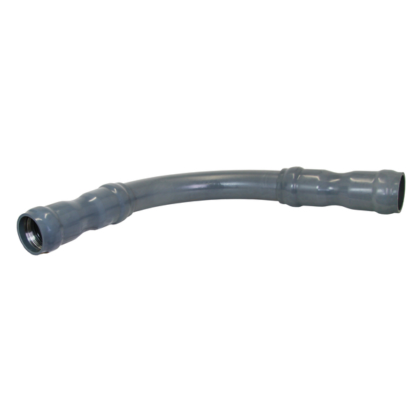 110x5° PVC Griplock bend m/2 muffer, SDR 21 grå