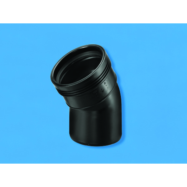 75 mm Wafix bend 30° PP, sort