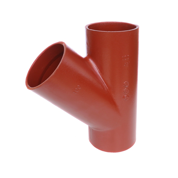 58 x 58 mm Preis grenrør enkel 45°
