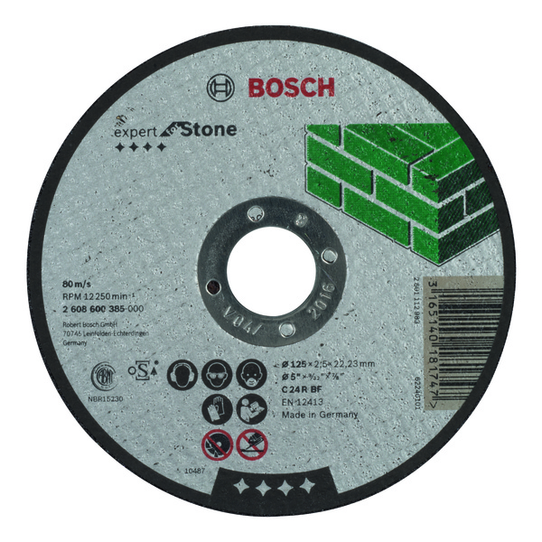 125x22,2x2,5 Bosch kappeskive K24, rett sten