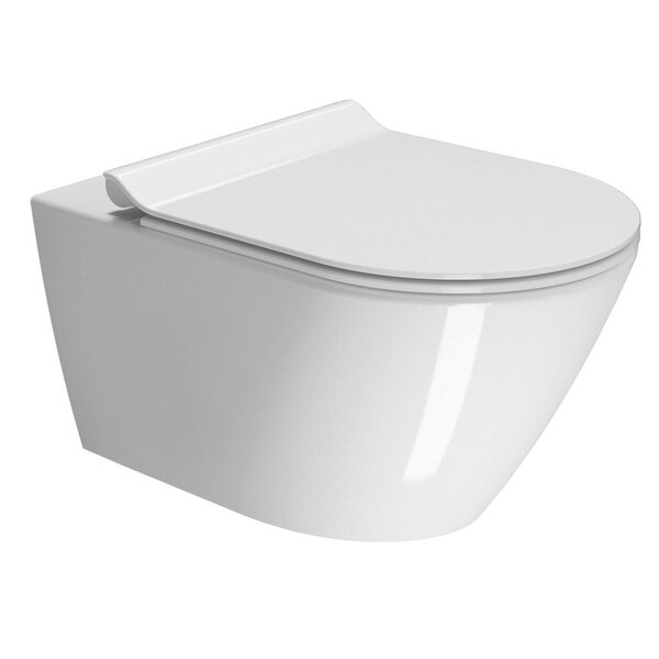 GSI Cube X veggskål 550 mm, uten spylekant, matt hvit