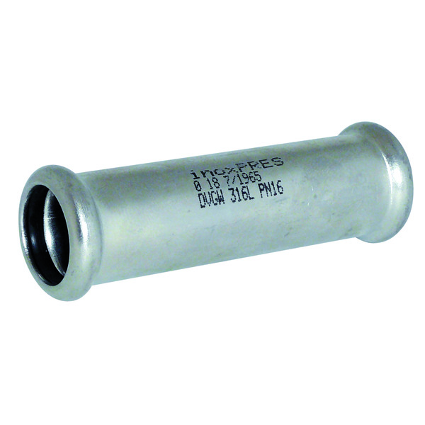 54 mm Inoxpres syrefast løpemuffe