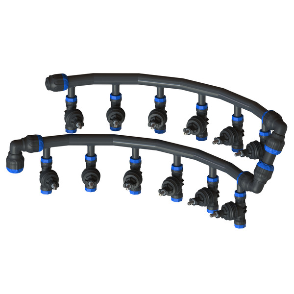 50x32 Eco Line manifold 12 kraner, for kummer PN16