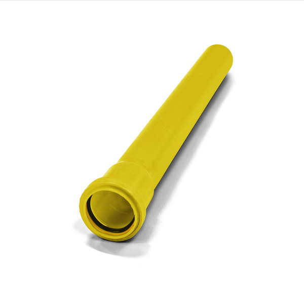 75x2,8 mm PP glatt kabelrør SN8 gul, 6 meter