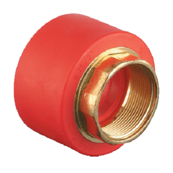 75x2 mm Red pipe overgangsmuffe, hexagon