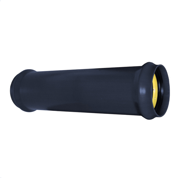 110 mm PVC løpemuffe lang R2 SN8, sort