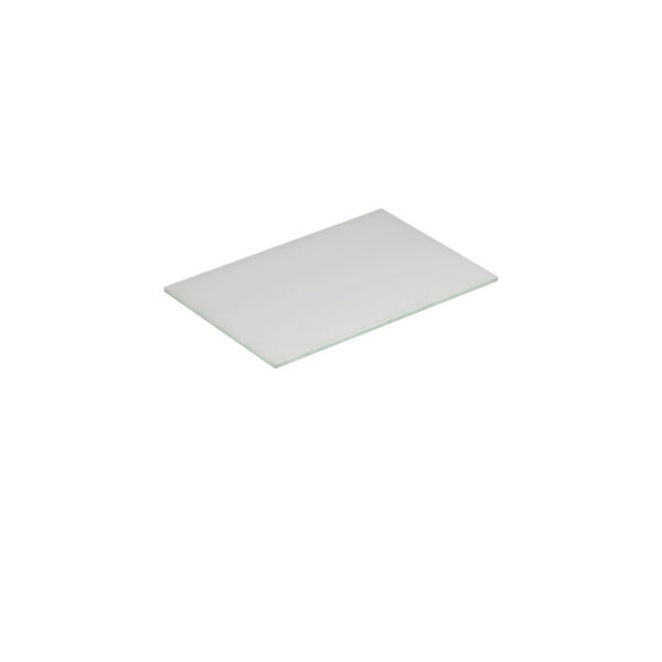 Benkeplate Form 60-79x40, hvit matt