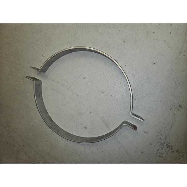 606-610 2-delte metrisk klammer 316L, uten bolter