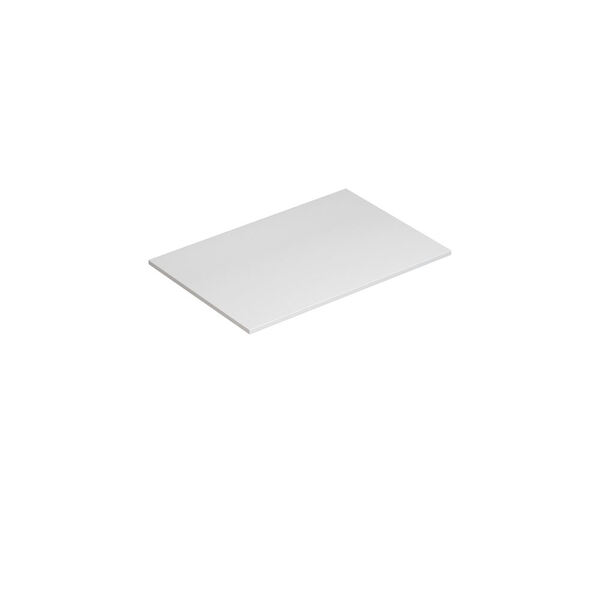 Benkeplate Shape 60-79x40, hvit matt