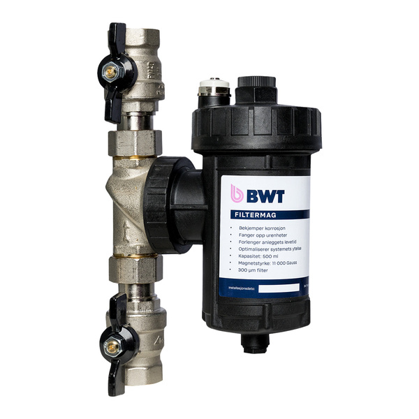 1" BWT FilterMag slamutskillingsfilter, 300my