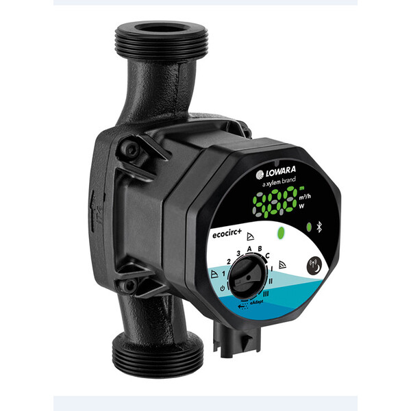 Lowara Ecocirc M+ 25-6 180, sirkulasjonspumpe 230V 1 fas Xylem