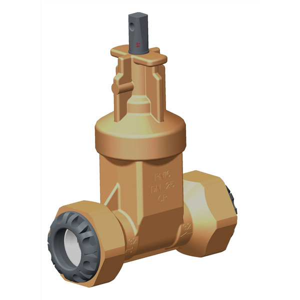 63 mm bakkekran m/Plasson kobling PN16, Esco S-2190