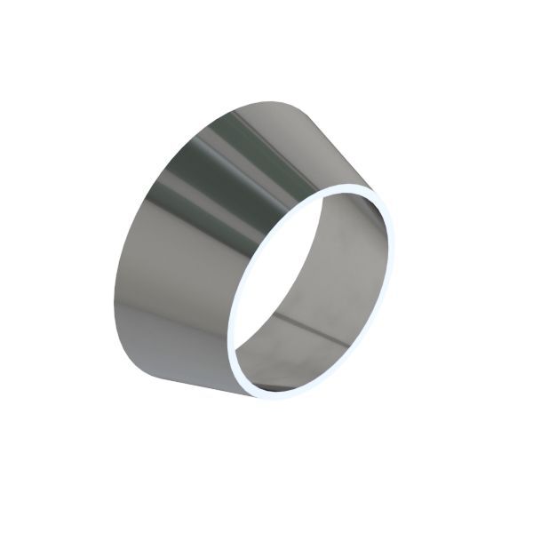 DN15/10 19-13 overgang konsentrisk DIN, utvendig slipt syrefast AISI 316