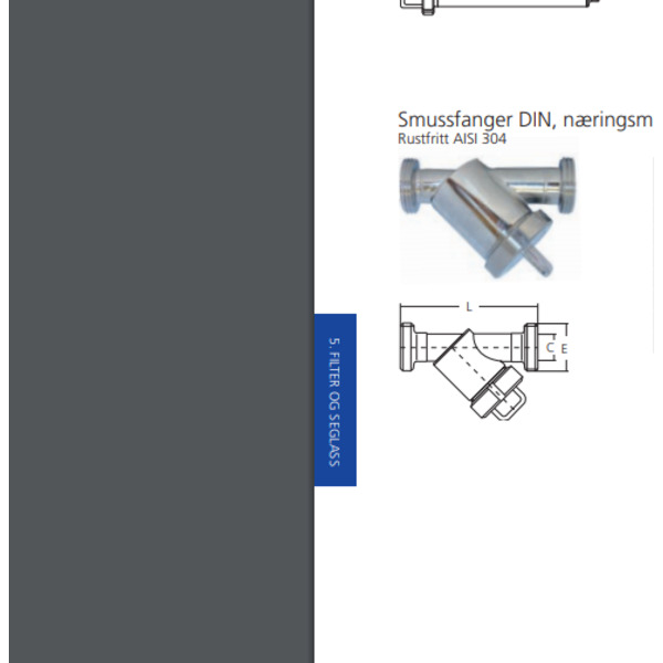 DN25 smussfanger DIN AISI304