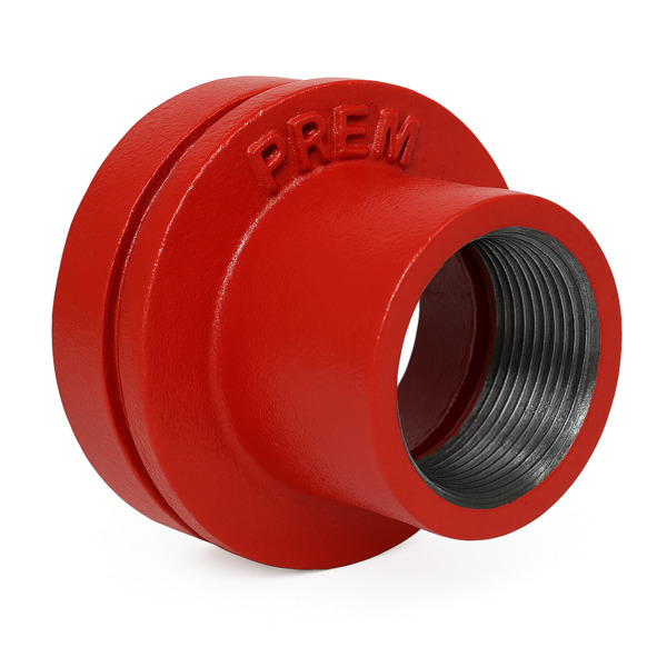 88,9x1 Prem reduksjonsadapter, rille/gjenge