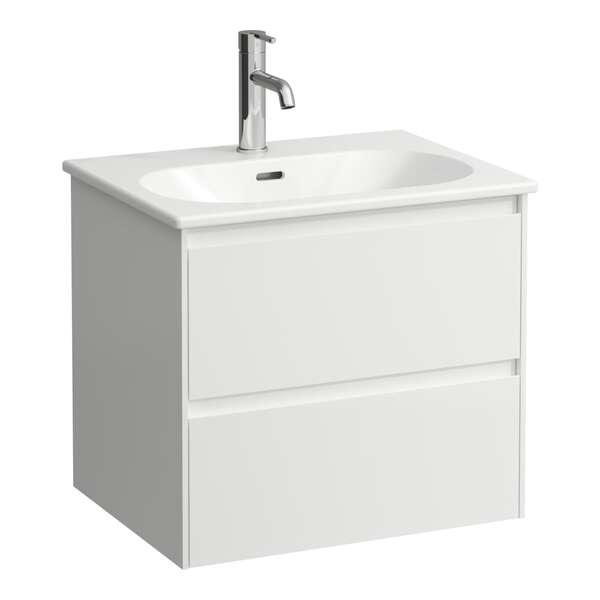 Lua møbelpakke m/2 skuffer og servant, 600x525x455 hvit