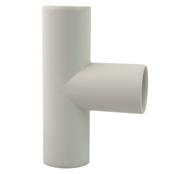 40 mm x 40 mm Smartline grenrør 88° PP, hvit