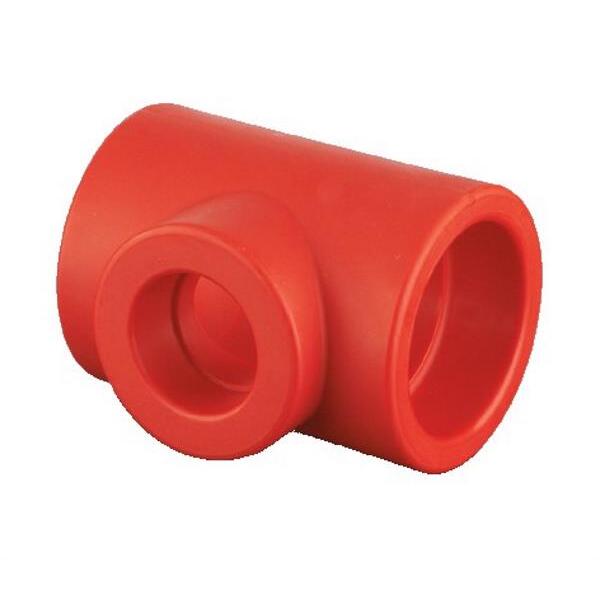 75x50x75 mm Red pipe T-rør m/overgang