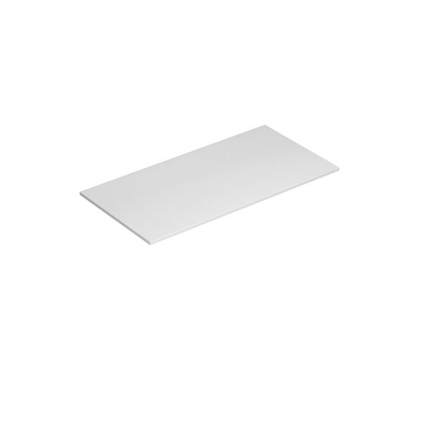 Benkeplate Shape 80-99x40, hvit matt