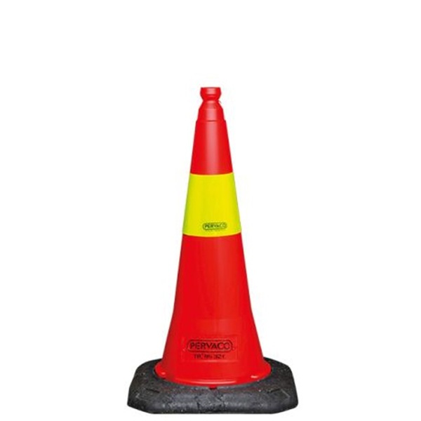 Trafikkjegle 940 reflex, H=75cm Vekt=5kg, FGG Kl.3