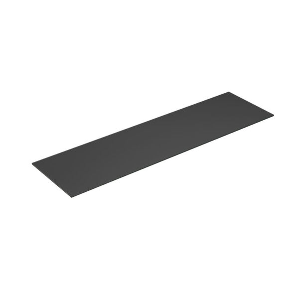 Benkeplate Form 180-199x50, mørk grå