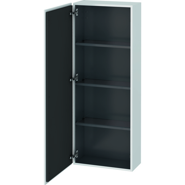 L-Cube halvhøyt skap 500 x 243 mm, med 1 dør, høyre, hvit matt
