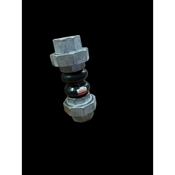 2 GEPU gummikompensator i EPDM, m/unioner