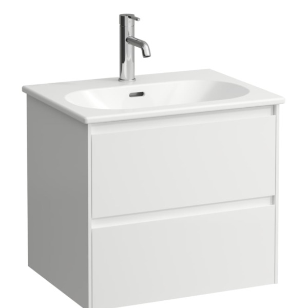 Lua møbelpakke m/2 skuffer og servant, 600x525x455 vill eik
