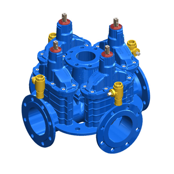 DN150 Ventilkryss Solid høyrelukkende serviceventil, PN10/16