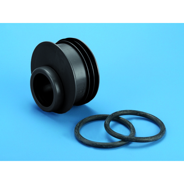 110 mm x 75 mm Wafix reduksjon for spissende PP, sort