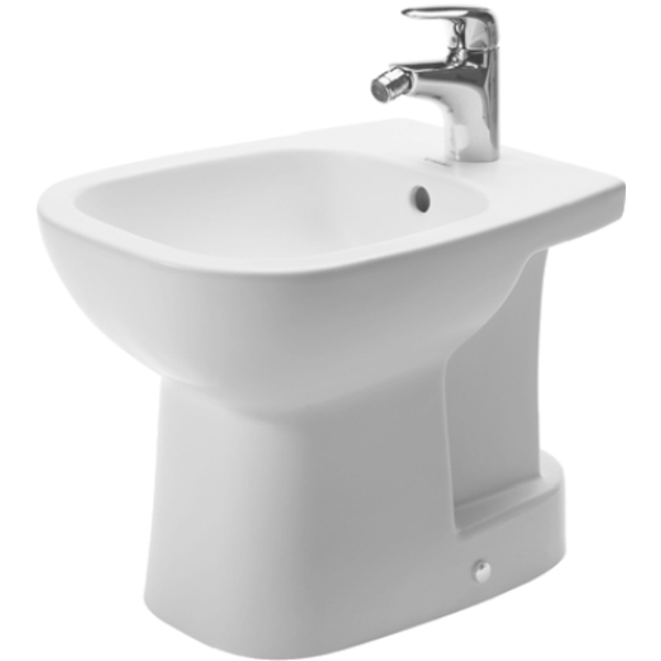 D-Code bidet m/overløp, m/1kh, 355x480 mm