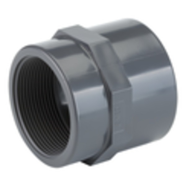 63x2 PVC-U PVC-U overgangsmuffe TP, innvendige gjenger